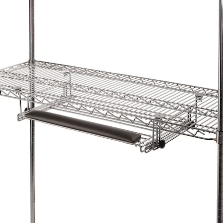 Nexel Chrome Wire Keyboard Drawer, 25W x 15D x 4H C95277-BK